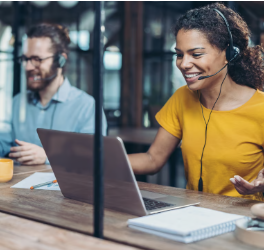 Profissionais de atendimento ao cliente